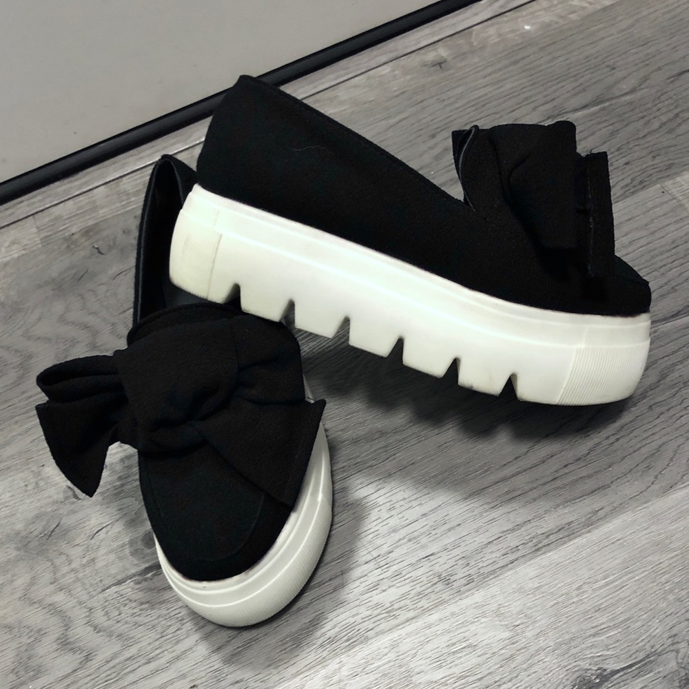 Black slip ons
